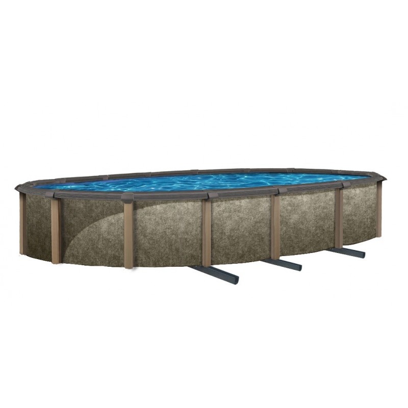 Blue Wave Riviera 27 ft. Round 54 in. Deep Above Ground Round Pool (NB12927)