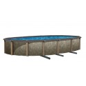 Blue Wave Riviera 27 ft. Round 54 in. Deep Above Ground Round Pool (NB12927)