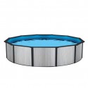 Blue Wave Savannah 18 ft. Round 52 in. Deep Steel Above Ground Pool (NB19821)