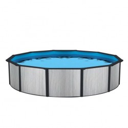 Blue Wave Savannah 24 ft. Round 52 in. Deep Steel Above Ground Pool (NB19822)