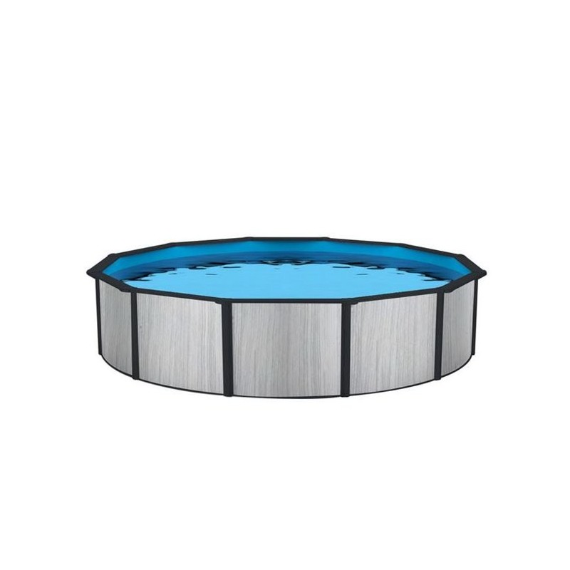 Blue Wave Savannah 24 ft. Round 52 in. Deep Steel Above Ground Pool (NB19822)