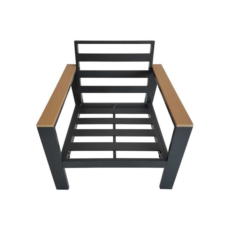 AllSpace 4 Piece Aluminum Furniture Set - Black (450621P)