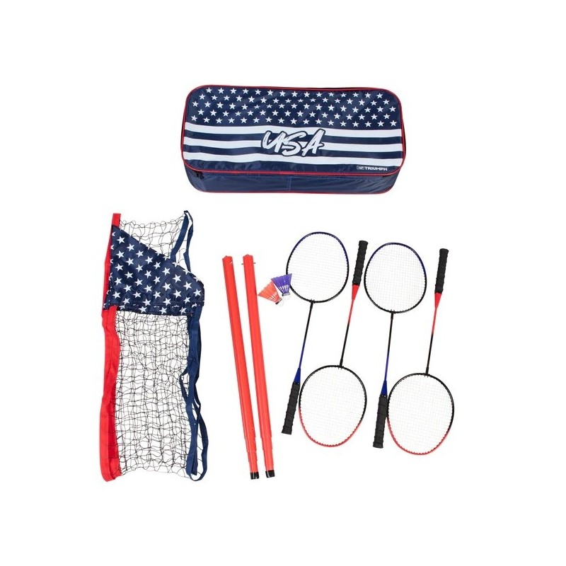 Escalade Sports Triumph Portable Patriotic Badminton Set (35-7450-3)