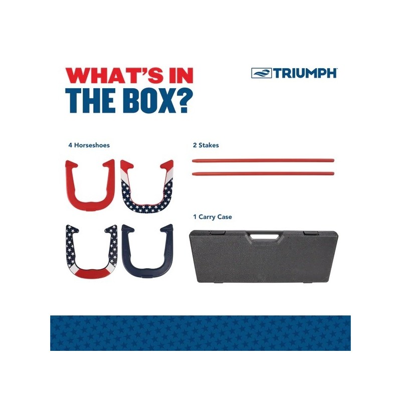 Escalade Sports Triumph Patriotic Horseshoe Game Set (35-7075-3)