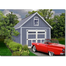 Best Barns Geneva 12x16 Wood Garage Storage Shed Kit (geneva1216)