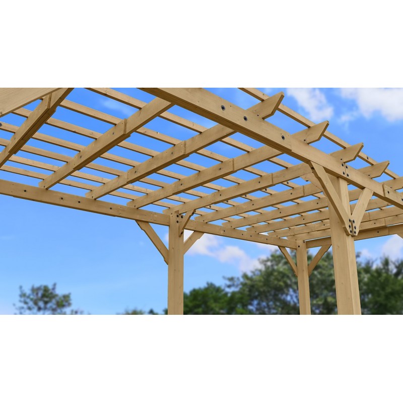 Yardistry 10x22 Meridian Pergola Kit - Natural Cedar (YM11932COM)