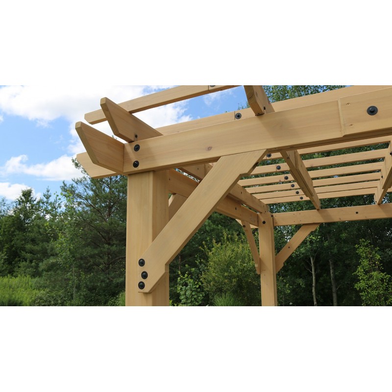 Yardistry 10x22 Meridian Pergola Kit - Natural Cedar (YM11932COM)