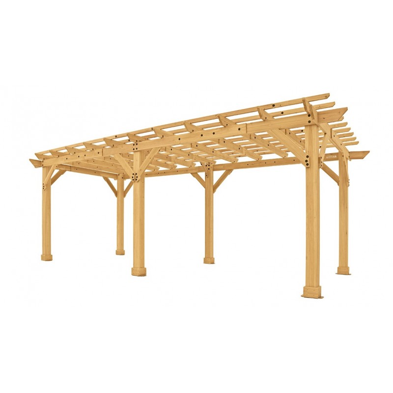 Yardistry 10x22 Meridian Pergola Kit - Natural Cedar (YM11932COM)