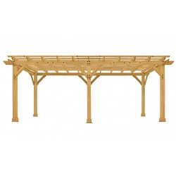 Yardistry 10x22 Meridian Pergola Kit - Natural Cedar (YM11932COM)