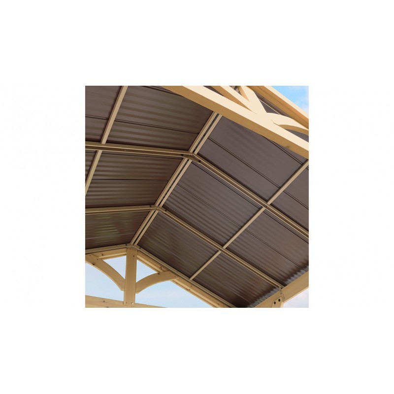 Yardistry Meridian Grilling Pavilion Kit - Natural Cedar (YM11931COM)