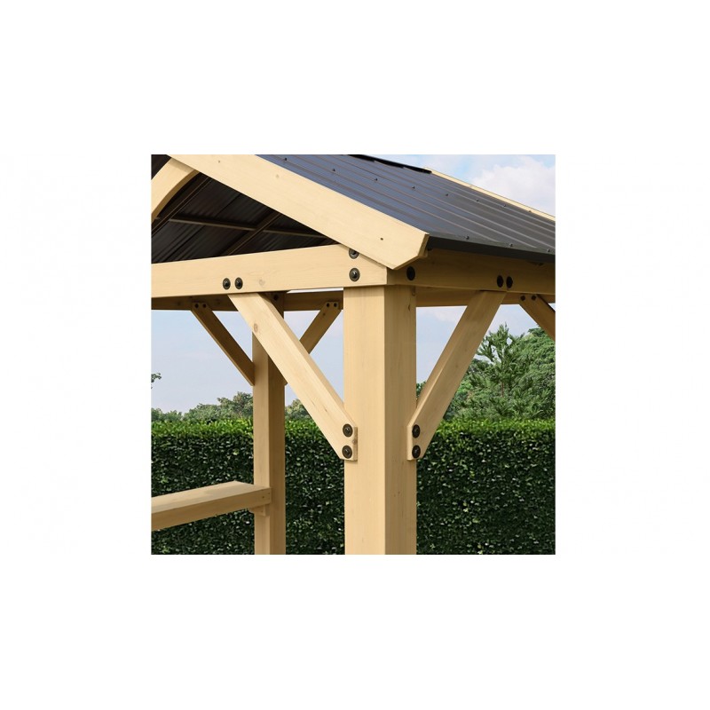 Yardistry Meridian Grilling Pavilion Kit - Natural Cedar (YM11931COM)