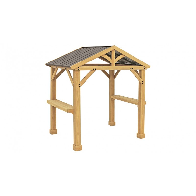 Yardistry Meridian Grilling Pavilion Kit - Natural Cedar (YM11931COM)