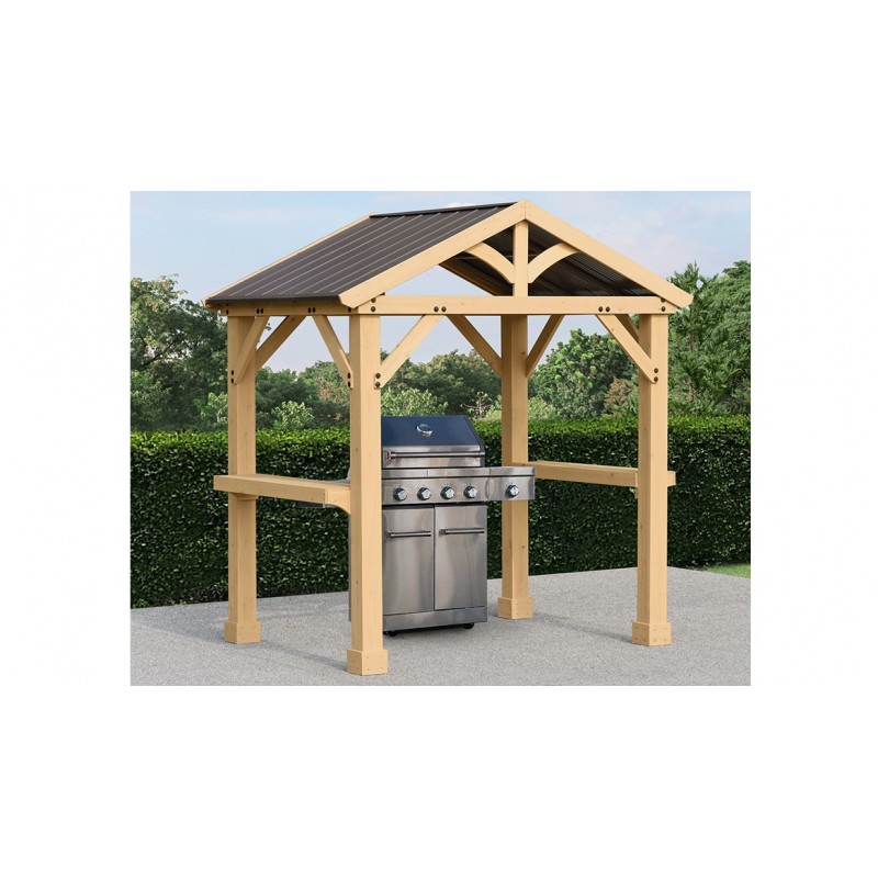 Yardistry Meridian Grilling Pavilion Kit - Natural Cedar (YM11931COM)