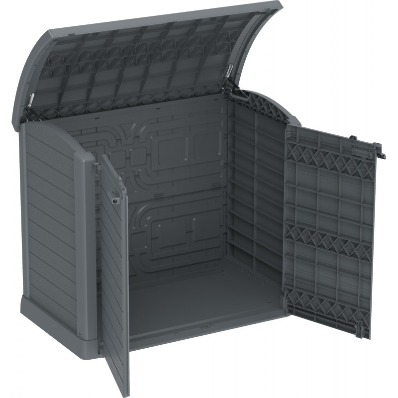 Duramax StoreAway Arc Lid 1200L Horizontal Shed - Gray (86633)