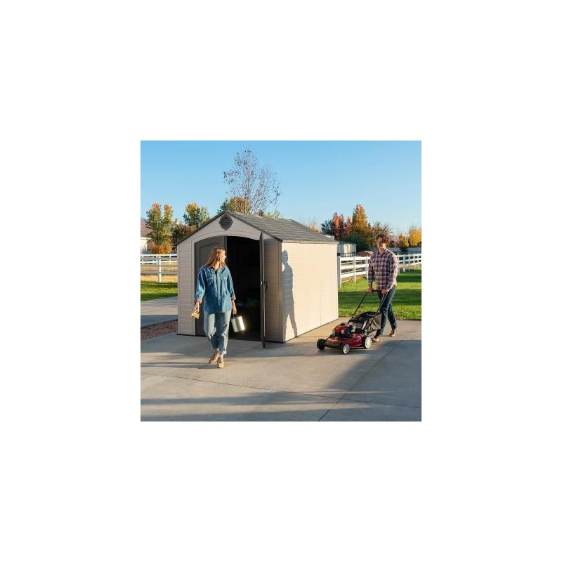 Lifetime 8x10 Double-Wall Storage Shed Kit with Floor (60371)