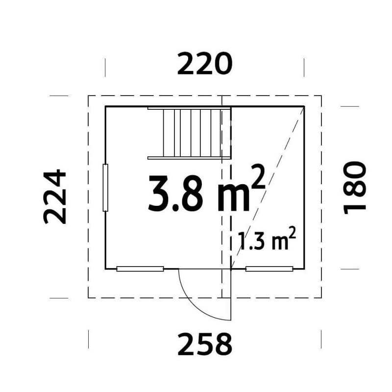 Palmako Tom 7x6 Playhouse (EL16-2218)