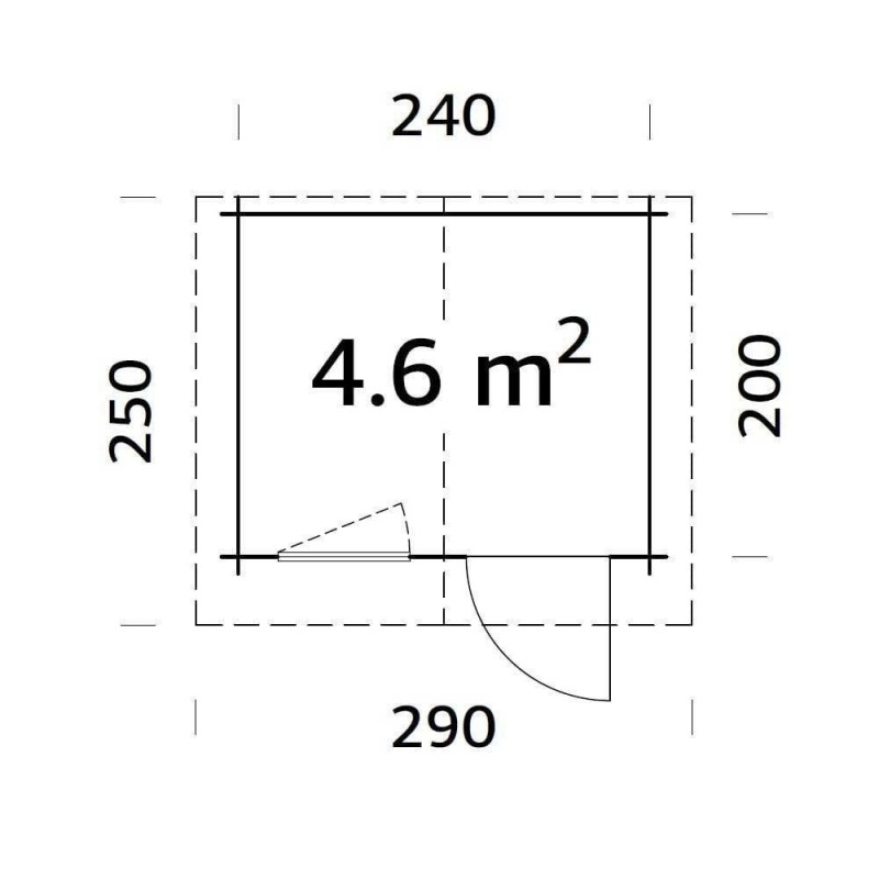 Palmako Emma 8x7 Cabin (FR28-2622)