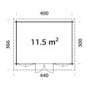 Palmako Iris 13x10 Cabin (FR44-4132-2)