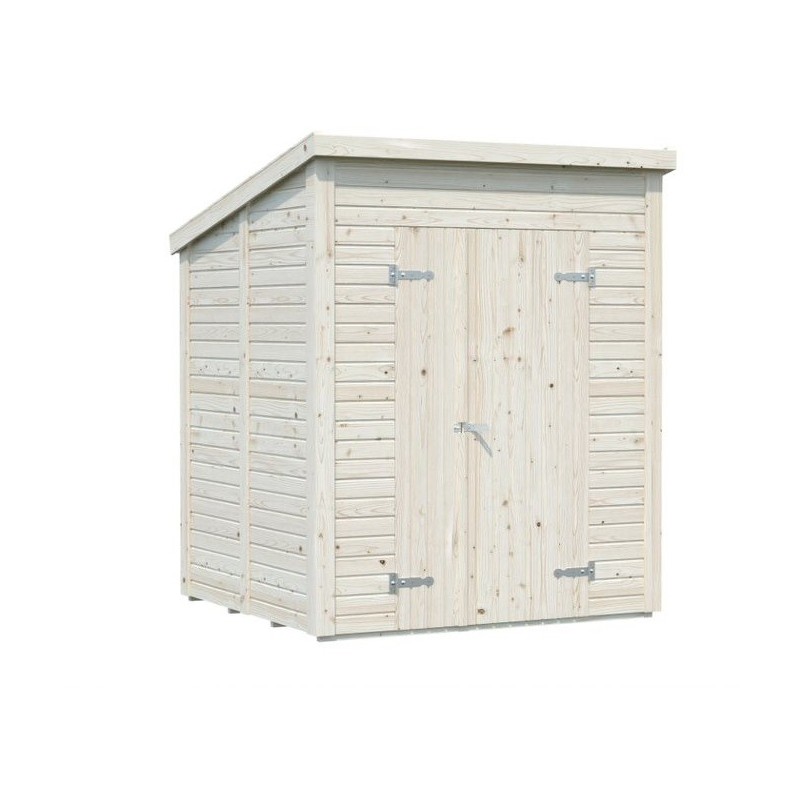 Palmako Leif 6x6 Pent Roof Shed Kit with Double Doors (EL16-1817-1)