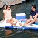 Aqua Leisure 8x5 Inflatable Dock with Pump and Backpack (APR20923)