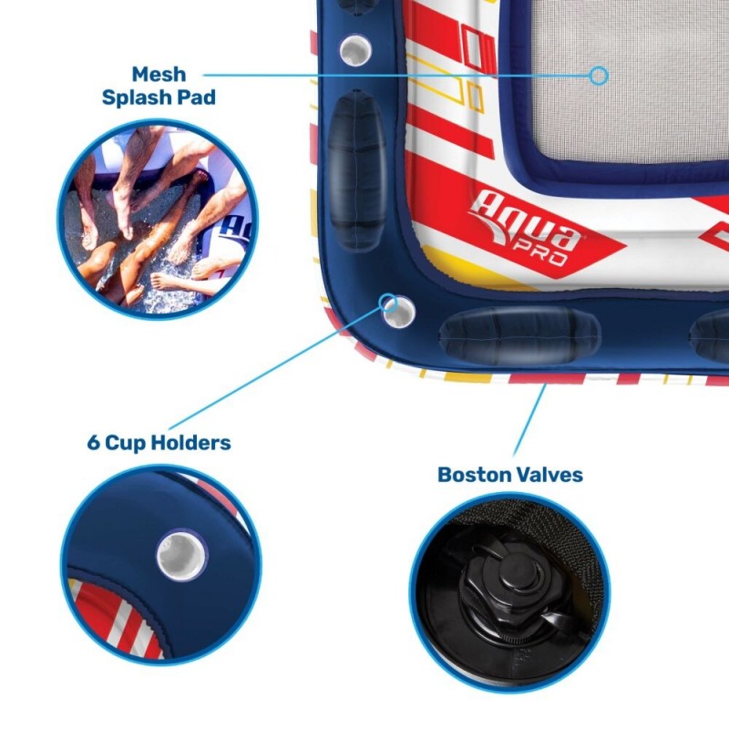 Aqua Leisure 4-5 Person Inflatable Raft (APL21000)