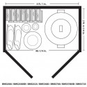 Suncast 54 cu. ft. Vertical Shed (BMS5700)