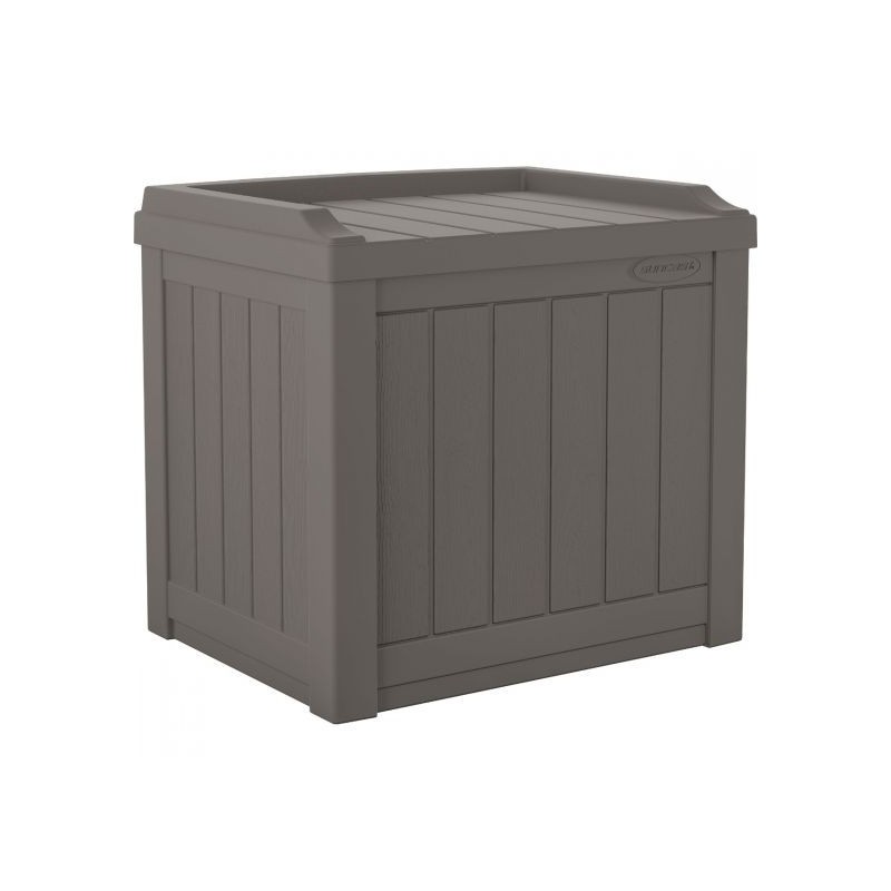Suncast 22 Gallon Deck Box with Storage Seat - Stoney (SS601ST)