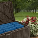 Suncast 73 Gallon Deck Box with Storage Seat - Java (DBW7300)