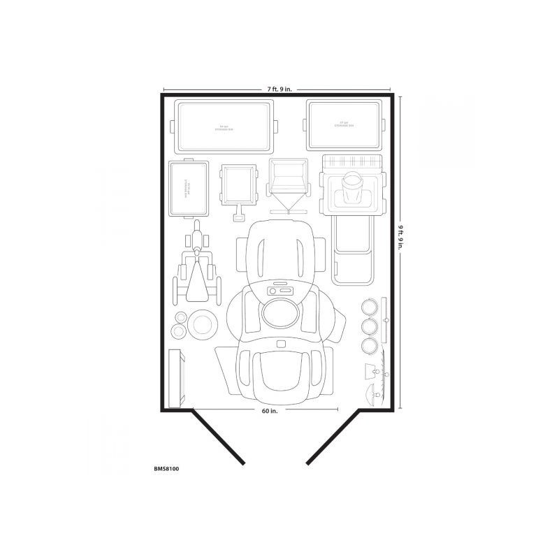 Suncast 8x10 Tremont Storage Shed w/ Floor (BMS8100)