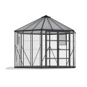 Palram - Canopia Oasis Hex 10x12 Greenhouse Kit - Gray (HG6005)
