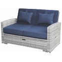 Allspace Rattan Modular Sofa Set - Navy (450627PN)