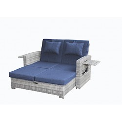 Allspace Rattan Modular Sofa Set - Navy (450627PN)