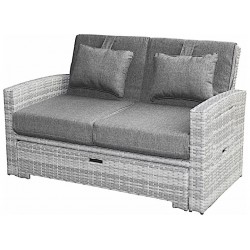 Allspace Rattan Modular Sofa Set - Dark/Medium Gray (450627PG)