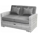 Allspace Rattan Modular Sofa Set - Dark/Medium Gray (450627PG)