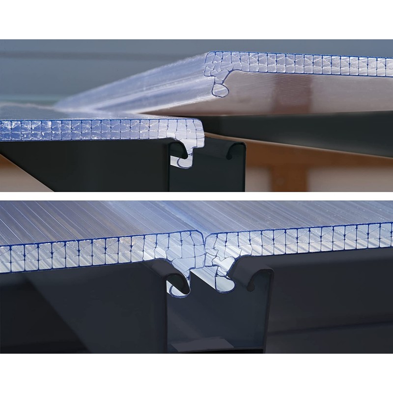 Palram - Canopia SanRemo 10x14 Patio Enclosure Kit - Gray/Clear (HG9064)