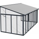 Palram - Canopia SanRemo 10x18 Patio Enclosure Kit - Gray/Clear (HG9065)