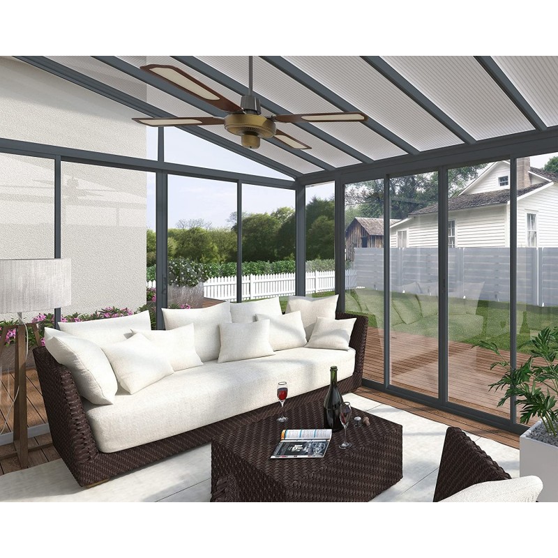 Palram - Canopia SanRemo 10x18 Patio Enclosure Kit - Gray/Clear (HG9065)