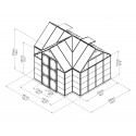 Palram 12x8 Chalet  Greenhouse Kit (HG5400)