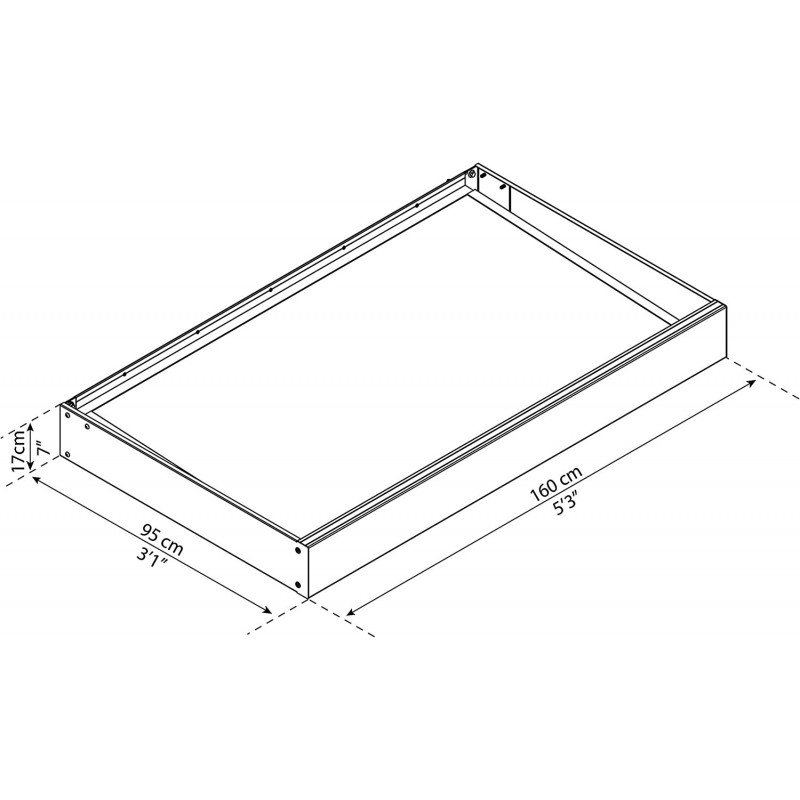 Palram - Canopia Sophia 1600 5x3 Awning Kit - Gray/Clear (HG9545)