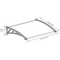 Palram - Canopia Neo 1180 4x3 Awning Kit - Gray/Clear (HG9566)