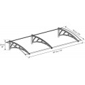Palram - Canopia Neo 2360 8x3 Awning Kit - Gray/Clear (HG9567)