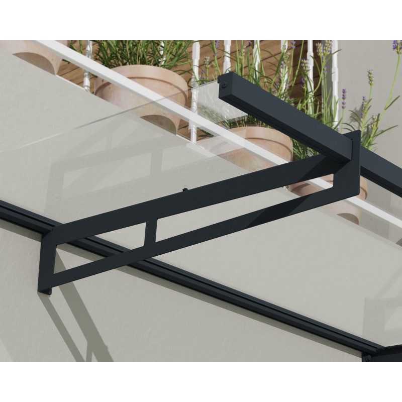 Palram - Canopia Bremen 2050 7x3 Awning Kit - Gray/Clear (HG9589)
