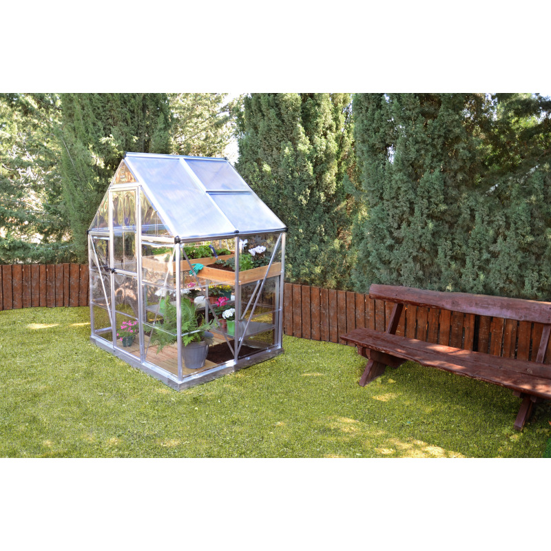 Palram 6x4 Hybrid Greenhouse Kit - Silver (HG5504)