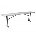 Lifetime Commercial Folding 8 ft Seminar Table - White Granite (80177)