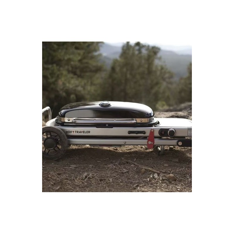 Weber Traveler Portable Gas Grill - Black (9010001)