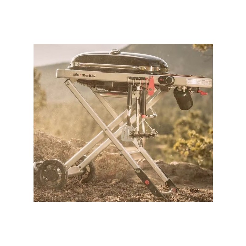 Weber Traveler Portable Gas Grill - Black (9010001)
