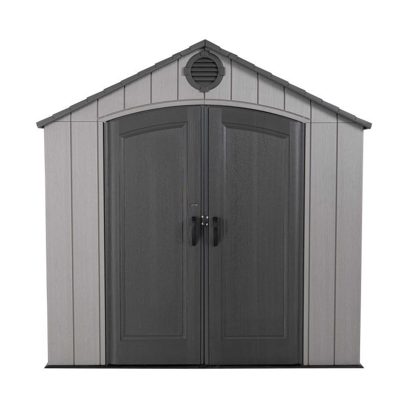 Lifetime 8x10 Rough Cut Outdoor Storage Shed Kit w/ Floor - Storm Dust (60356)