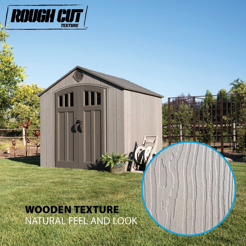 Lifetime 8x7.5 Rough Cut Outdoor Shed Kit with Floor (60370)
