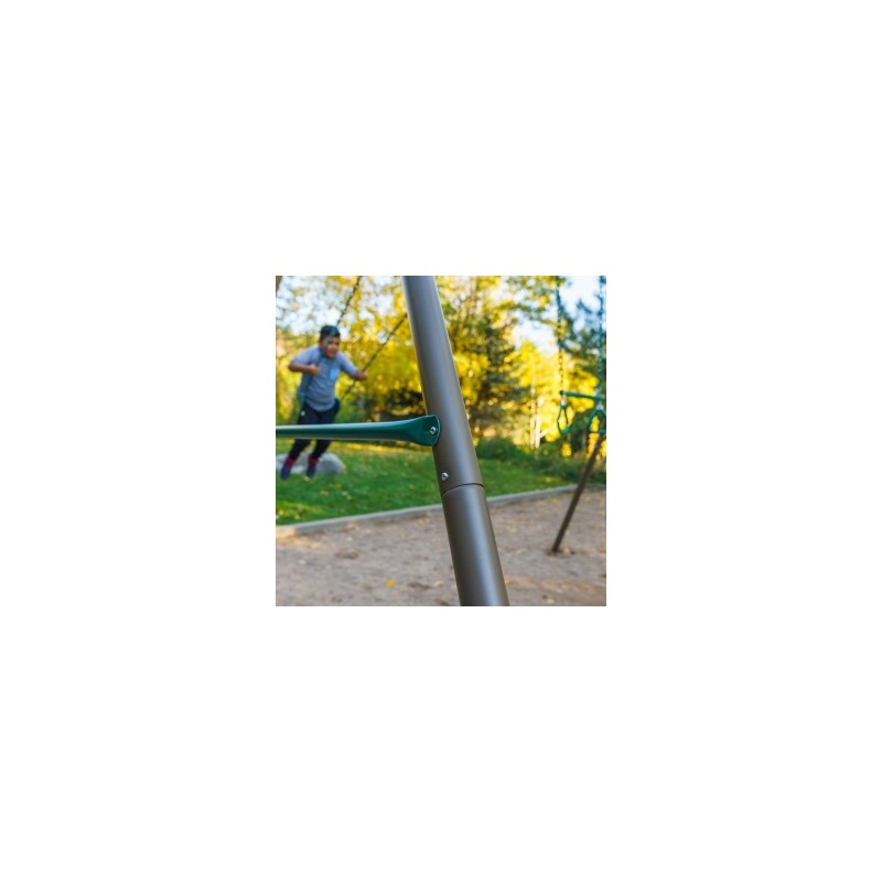 Lifetime Outdoor Metal Swing Set - Earthtone (91137)