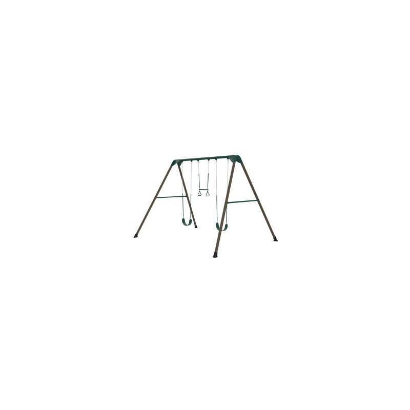Lifetime Outdoor Metal Swing Set - Earthtone (91137)